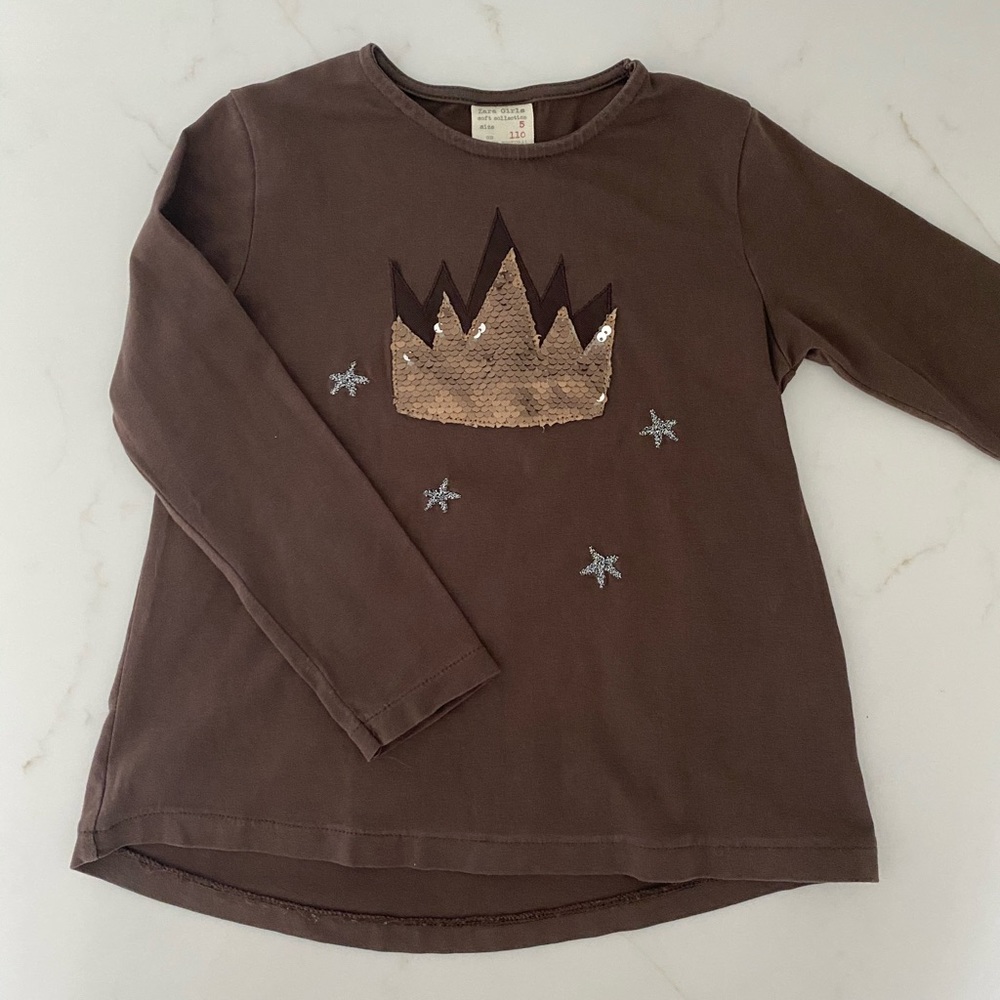 ❤️Zara❤️Sequin Crown T-Shirt